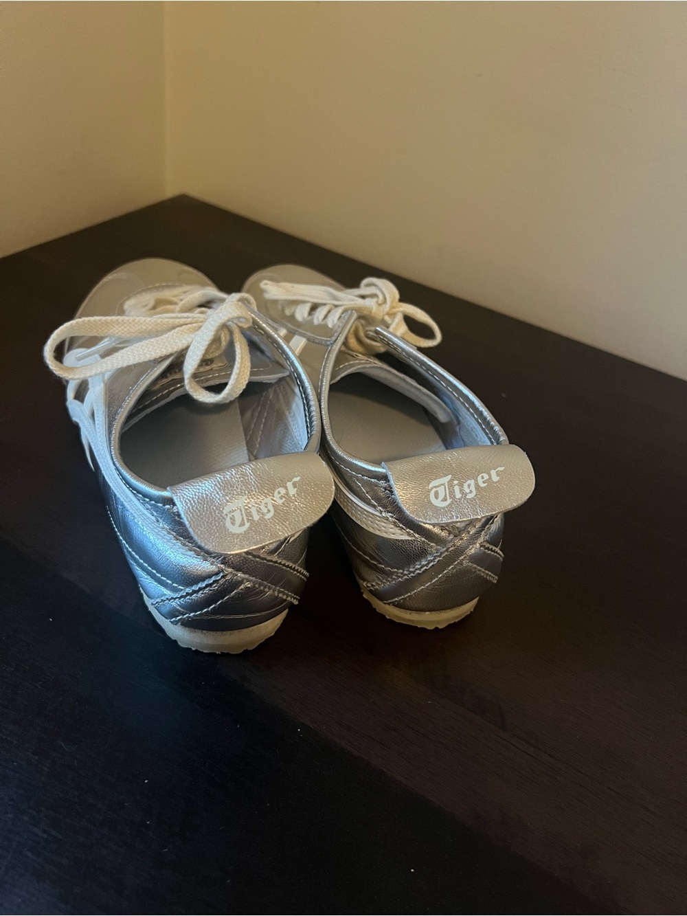 Onitsuka Tiger by Asics Silver and White Sneakers - Picture 3 of 3